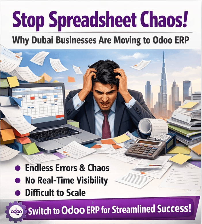 Stop Spreadsheet Chaos: Why Dubai Businesses Are Moving to Odoo ERP
