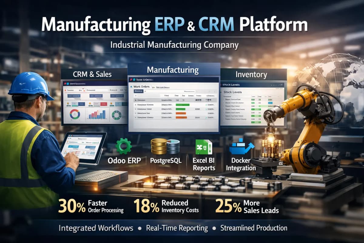Manufacturing ERP & CRM Platform project image